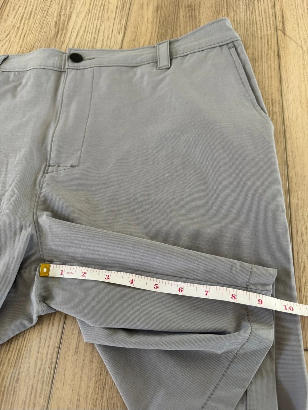 Banana Republic Light Gray Flat Front Chino Shorts